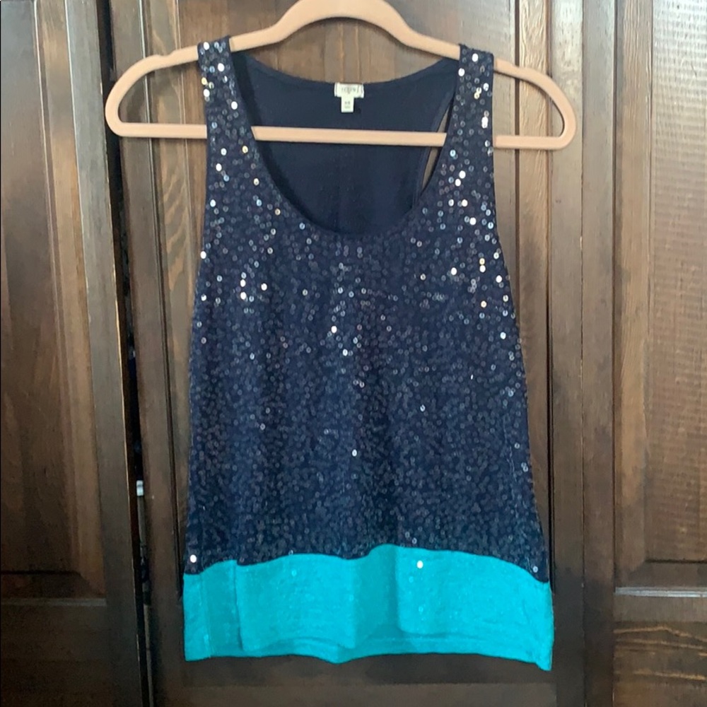 J Crew Sequin Tank size XS